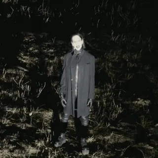 🌟 7e71aca5 Marilyn Manson penyanyi, gothic, makeup, gelap, pria, selebriti telegram sticker