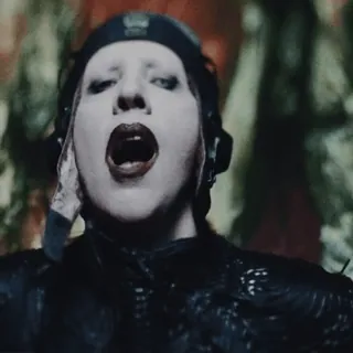 🌟 805880ff Marilyn Manson penyanyi, rock, musik, artis telegram sticker