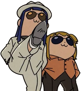 Pop Team Epic Anime telegram stickers