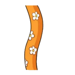 😐 5e845008 花, 橙色, 花卉, 设计, 图案, 装饰 telegram sticker