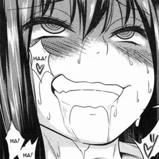 ☺️ 5c786b69 HAA!
HA!
HA! Anime, Manga, Meisje, Gezicht, Expressie, Ecchi telegram sticker