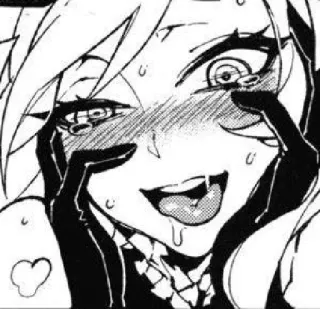 😍 93b3aab7 Anime, Manga, Ecchi, Gezicht, Zweet telegram sticker