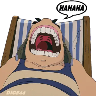 😂 9357c242 HAHAHA 笑, 大笑, 搞笑, 幽默, 哈哈哈, 卡通, 动画 telegram sticker