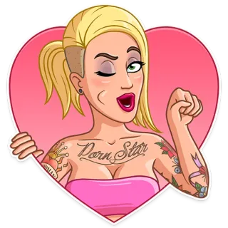 Pornstar telegram stickers