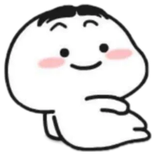 😀 999ac678 Dibujo animado, Lindo, Kawaii, Personaje, Feliz, Sonriendo telegram sticker