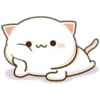 👀 a8fbcea3 gato, gatito, lindo, animal, dibujos animados, kawaii telegram sticker