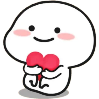 ❤️ bb8f4f90 lindo, corazón, dibujos animados, kawaii telegram sticker