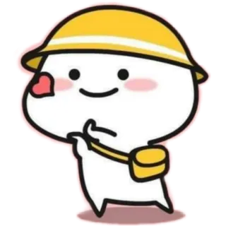 😘 cf1fffe3 Dibujo animado, Personaje, Lindo, Persona, Gesto, Sticker telegram sticker