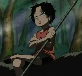 🔥 098a9b7a Ace One Piece アニメ, ワンピース, エース, 子供, キャラクター, 漫画 telegram sticker