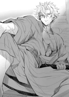 😳 efeec818 Anime, Personaggio, Kimono, Spada telegram sticker