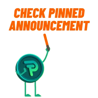 ☝️ d557fa84 CHECK PINNED ANNOUNCEMENT объявление, монета, цифровая валюта, закреплено, галочка telegram sticker