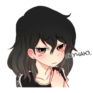 ❤️ 2ec1aa94 СКУЧАЮ.. Anime, Mädchen, traurig, Sehnsucht, Melancholie, nachdenklich telegram sticker