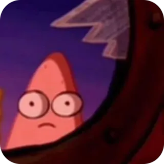 🫥 490d0f82 Patrick Star SpongeBob SquarePants Patryk Rozgwiazda, SpongeBob, kreskówka, Nickelodeon, postać, zabawny telegram sticker