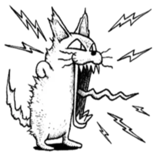 🤬 6dfd3409 Hund, Wut, Blitz, wütend, aggressiv, fell, Cartoon telegram sticker