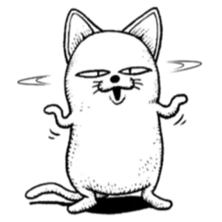 🤗 d8c3ba32 Katze, Tier, Zeichnung telegram sticker