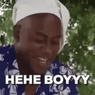 💩 e12ef16d HEHE BOYYY Meme, Drôle, Réaction, Garçon telegram sticker