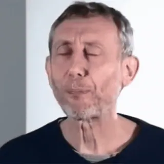 👌 f32840af Michael Rosen personne, auteur, sourire, visage, portrait telegram sticker
