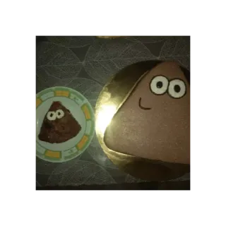 🎂 36a8b417 Pou Pou, cake, cartoon, digital pet, game telegram sticker