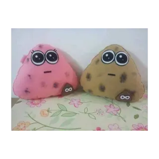 👩‍❤️‍👨 4829f9dc Pou Pou, game, virtual pet, mobile game telegram sticker