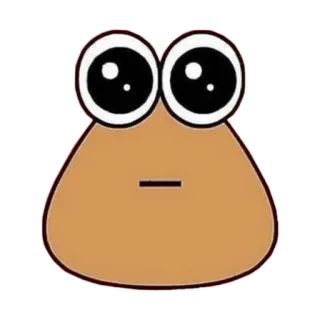 🥺 ef3e50d4 Pou Pou, Virtual pet, Cute, Mobile game, Cartoon telegram sticker