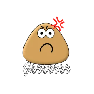 💢 f4d1e2cf Grrrrrr angry, frustrated, grrr, cartoon, emoji telegram sticker