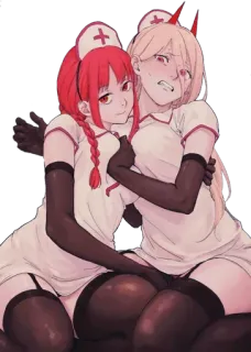 POWER #CHAINSAWMAN @Anak_kucing_stiker telegram stickers