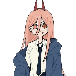 😋 eb6f0d32 Power Chainsaw Man Anime, Manga, Chainsaw Man, Power, Kreskówka telegram sticker