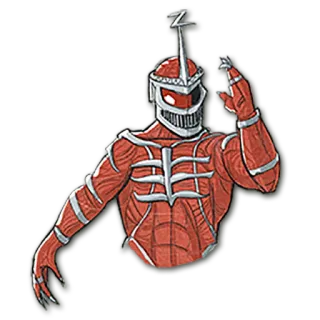 👹 247eb6d5 Lord Zedd Power Rangers kẻ phản diện, đỏ, quái vật, chương trình TV, ác quỷ whatsapp sticker