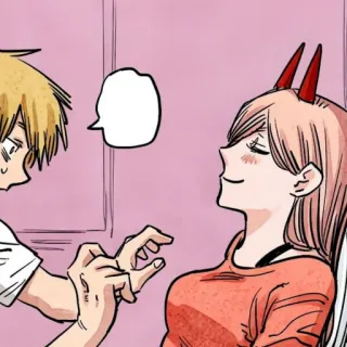 🗯 0d3a15f3 Power Chainsaw Man Anime, Mangá, Chainsaw Man, Power, Denji telegram sticker