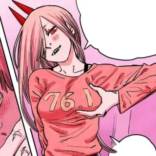 🗯 8cf3eaf1 Power Chainsaw Man 76.1 Anime, Chainsaw Man, Power, Demônio, Mangá, Personagem telegram sticker