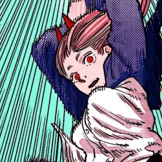 🗯 92d44834 Power Chainsaw Man Anime, Mangá, Demônio, Chifres, Chainsaw Man, Power, Demônio de Sangue telegram sticker