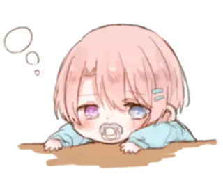 🤍 e2a61e3d Anime, Baby, Niedlich, Chibi, Schnuller telegram sticker