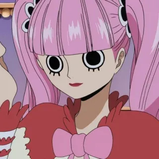 🐰 757818d0 Perona One Piece Anime, Manga, Kreskówka, Różowe włosy, Perona, One Piece, Słodkie telegram sticker