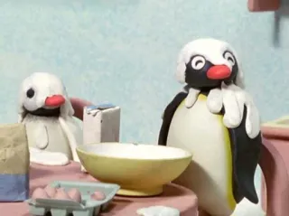๐ 04230c79 penguin, cooking, claymation, pingu telegram sticker