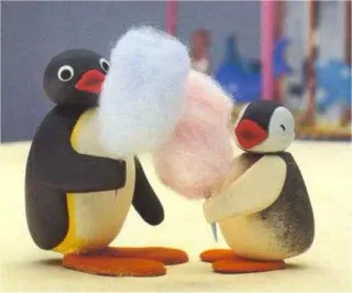 ๐ 18b8abff Pingu penguin, cartoon, cotton candy, cute, family telegram sticker