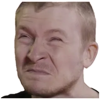 🐟 2a2b9f1a 얼굴, 표정, 찡그림, 사람, 남자, 반응 telegram sticker