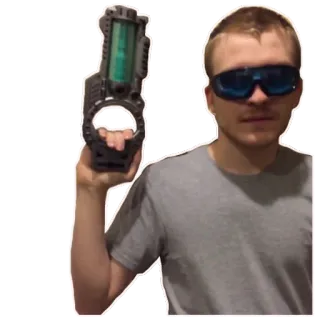 🔫 35072f61 남자, 사람, 실내, 티셔츠, 셀카, 남성, 총 telegram sticker