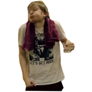 😳 83bbc3b0 YOUR
LET'S GET ROCK 사람, 티셔츠, 록, 음악, 인물 사진 telegram sticker