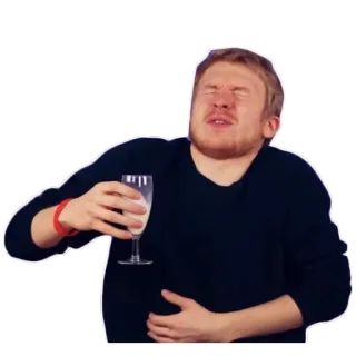 🍷 b3048053 남자, 음주, 웃긴, 초상화, 표정, 유리잔 telegram sticker