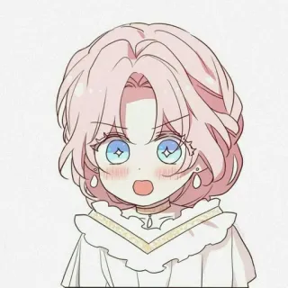 🤩 6172256b Anime, Chibi, Fofo, Garota, Desenho animado, Cabelo rosa whatsapp sticker