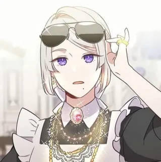 😎 e1b689e5 Anime, Personagem, Mulher, Empregada, Óculos, Moda, Jóias whatsapp sticker