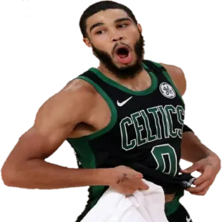 😮 4c48d489 Jayson Tatum CELTICS ジェイソン・テイタム, バスケットボール, ボストン・セルティックス, NBA, アスリート, スポーツ whatsapp sticker
