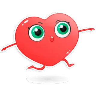 🧚 3851209b coeur, dessin animé, mignon, amour, kawaii, personnage, joyeux, animé telegram sticker