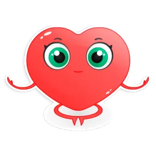 👨 a9b090a5 cœur, emoji, amour, mignon, dessin animé, personnage telegram sticker