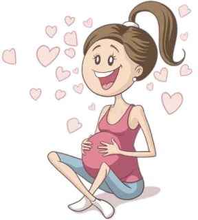 @Beautifulstickers🤰pregnancy cartoon🤰 telegram stickers