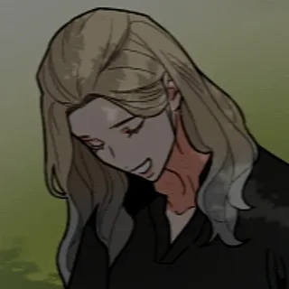 😄 4efb05f9 femme, cheveux blonds, portrait, illustration, personnage, féminin telegram sticker