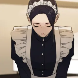 🖤 786269da Горничная, Аниме, Сервис, Манга, Персонаж, Женщина whatsapp sticker