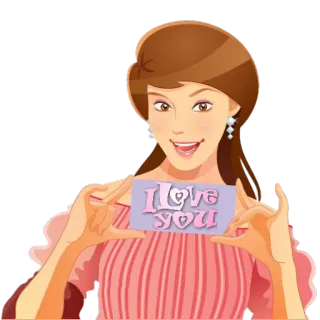 ❤ a00ff90d I Love You 爱, 浪漫, 情人节, 问候, 卡片 telegram sticker