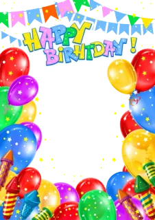 ❤️ 07550b17 Happy Birthday! urodziny, święto, balony, impreza, pozdrowienia telegram sticker