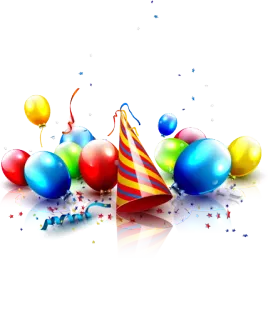 🎉 0fb0a459 balony, impreza, święto, urodziny, konfetti, kapelusz telegram sticker